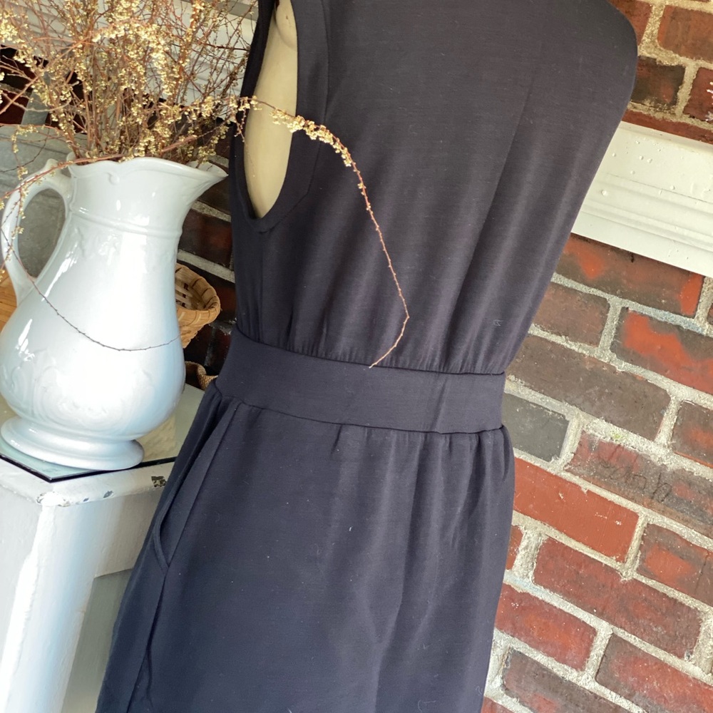Varley Black Zip-Front Mini Dress - Picture 4 of 7